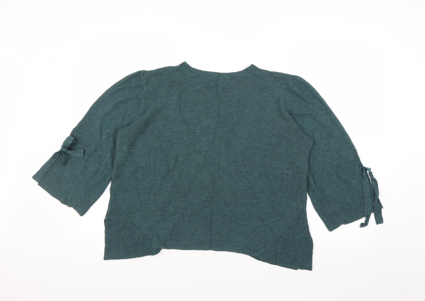 Nutmeg Womens Green  Knit Pullover Jumper Size 16