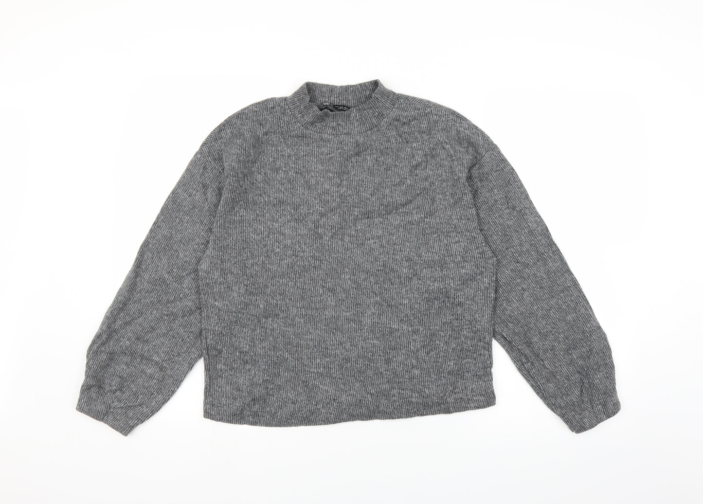Zara Womens Grey  Knit Pullover Jumper Size S