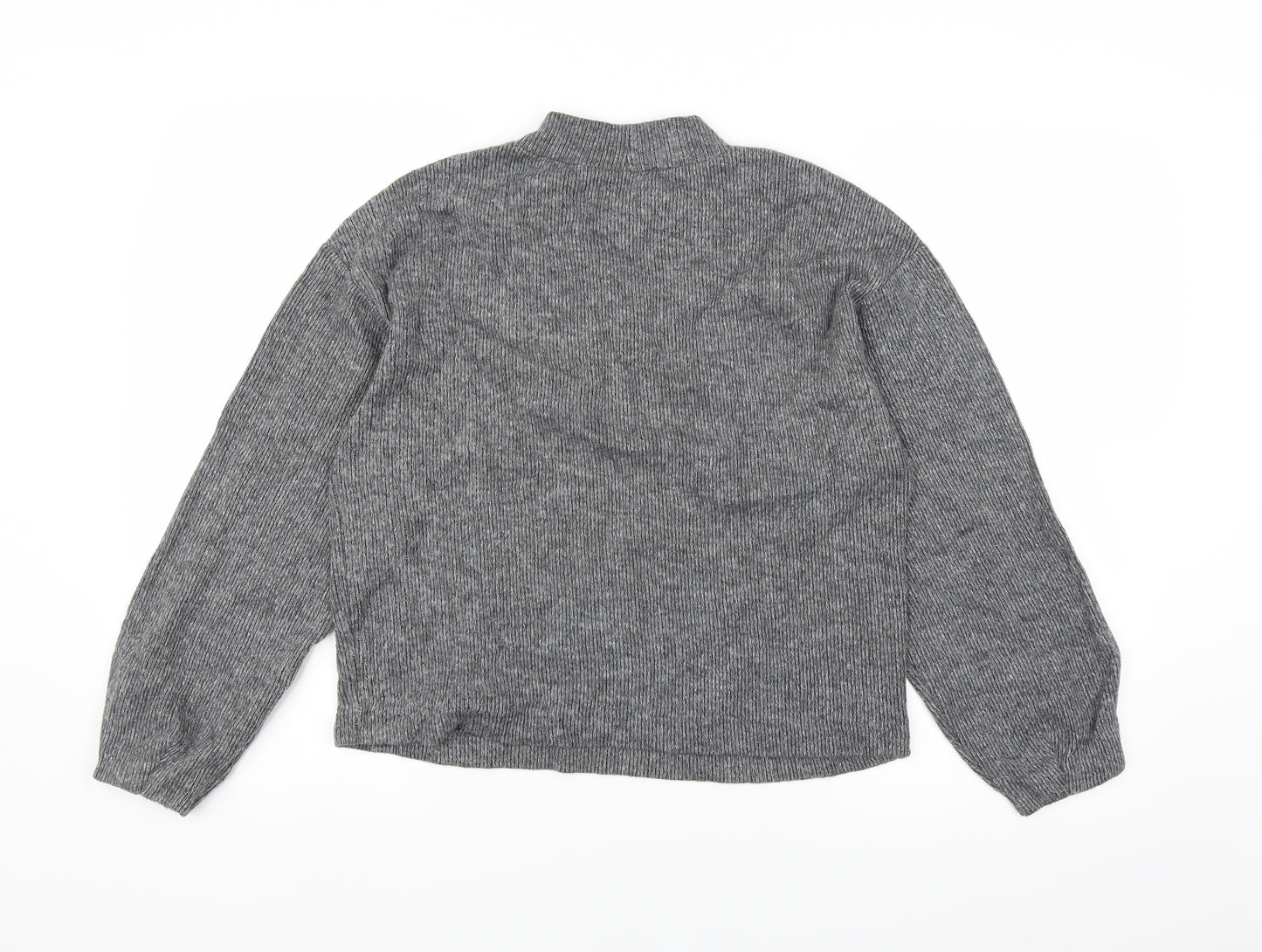 Zara Womens Grey  Knit Pullover Jumper Size S