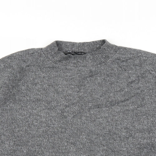 Zara Womens Grey  Knit Pullover Jumper Size S