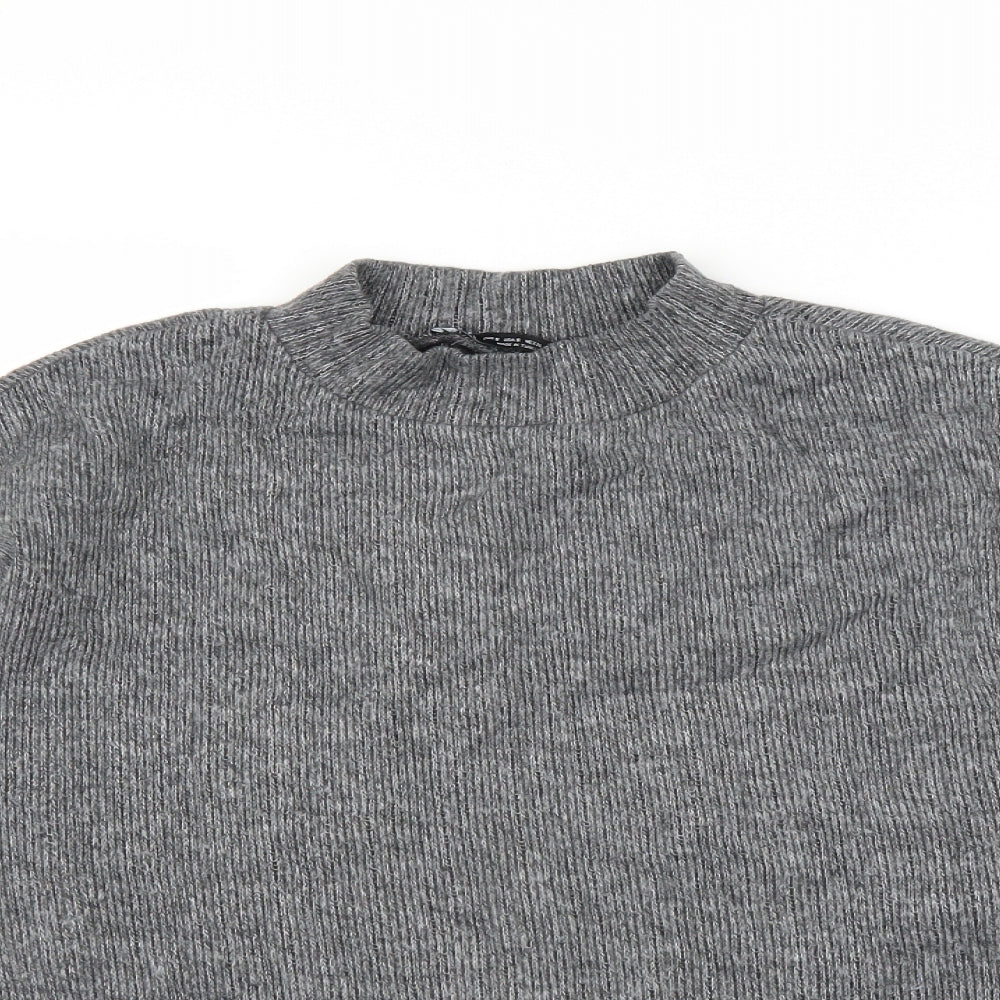 Zara Womens Grey  Knit Pullover Jumper Size S