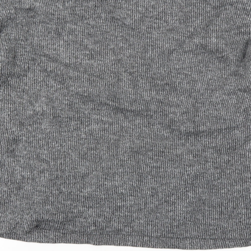 Zara Womens Grey  Knit Pullover Jumper Size S