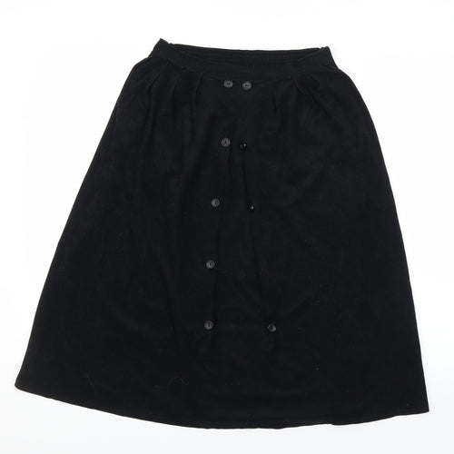Preworn Womens Black   A-Line Skirt Size 14