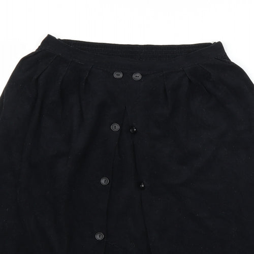 Preworn Womens Black   A-Line Skirt Size 14