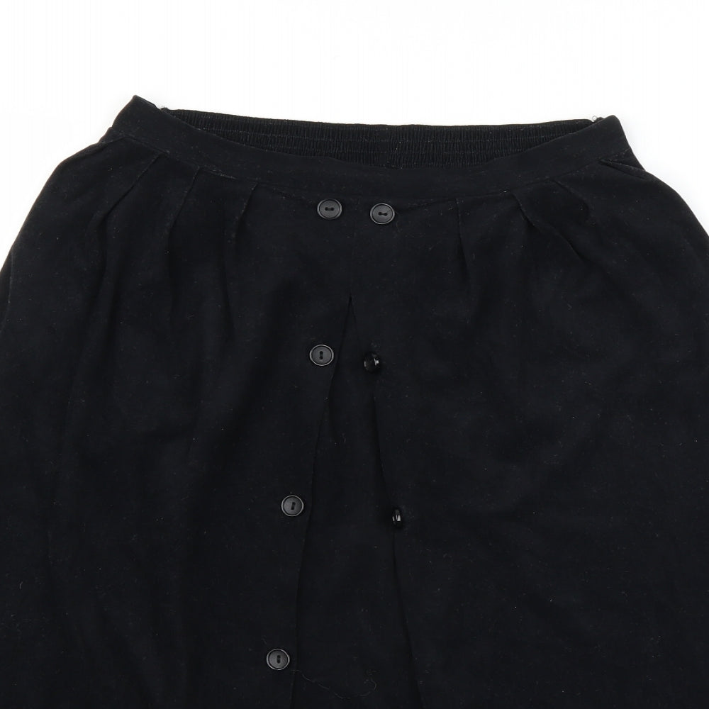Preworn Womens Black   A-Line Skirt Size 14