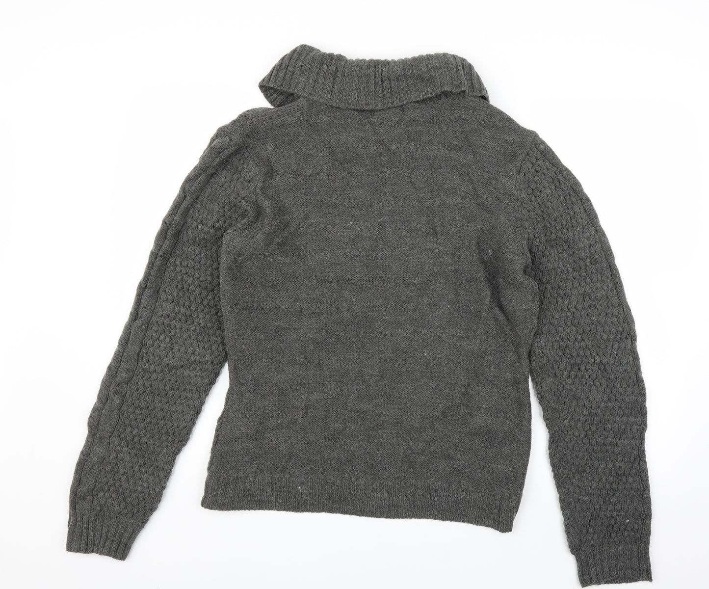 Fransa Womens Grey  Knit Jacket  Size 2XL