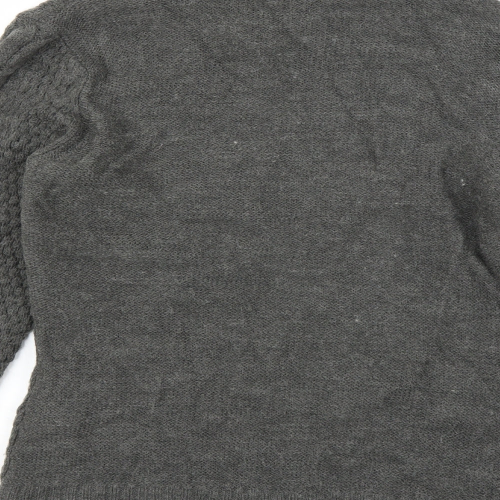 Fransa Womens Grey  Knit Jacket  Size 2XL