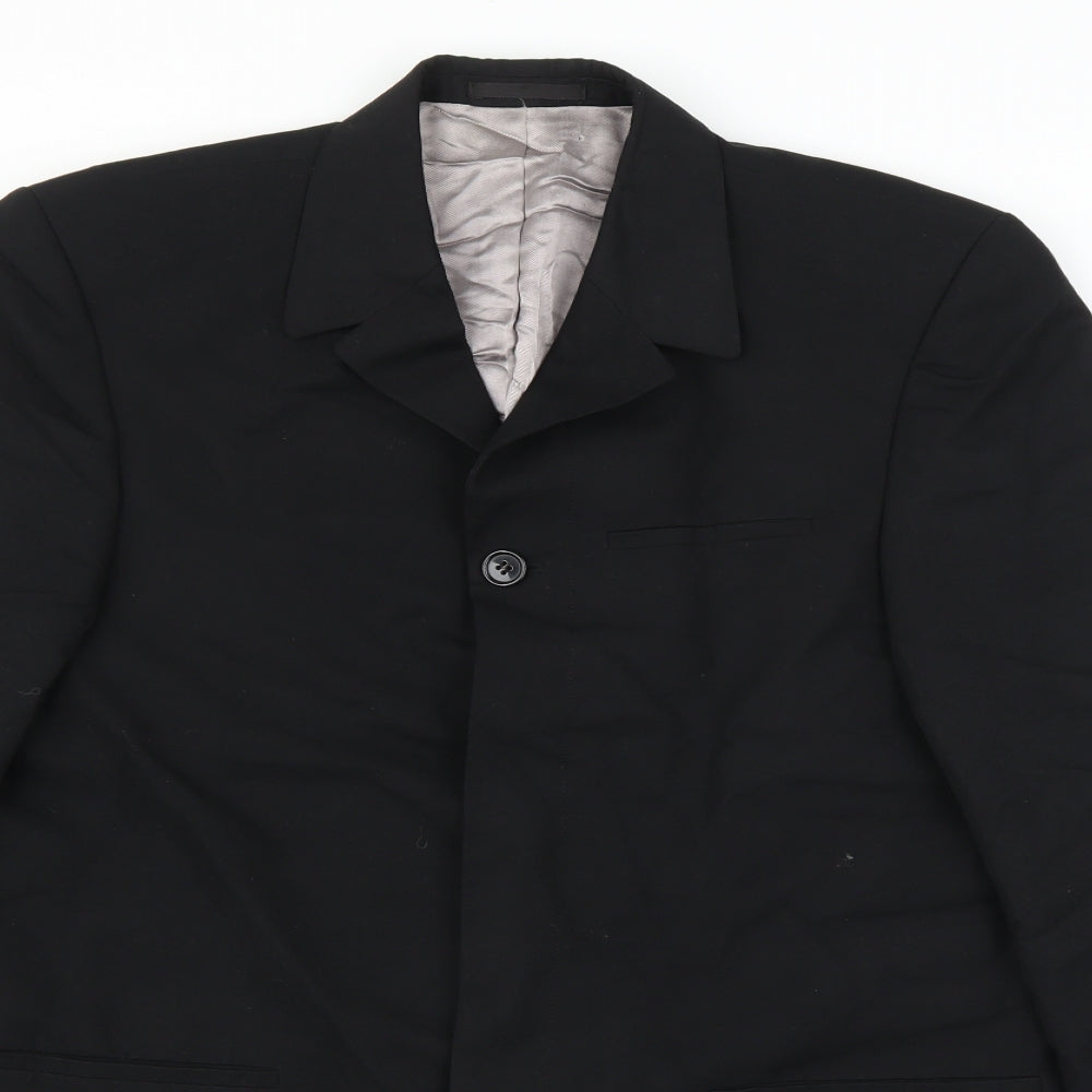 No Comment Boys Black   Jacket  Size 16 Years