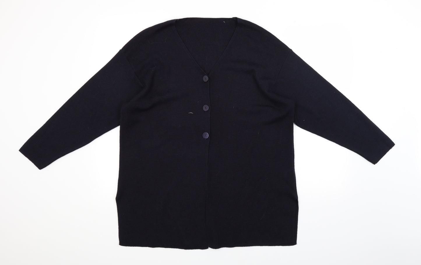 M&S Womens Blue   Cardigan Jumper Size 12