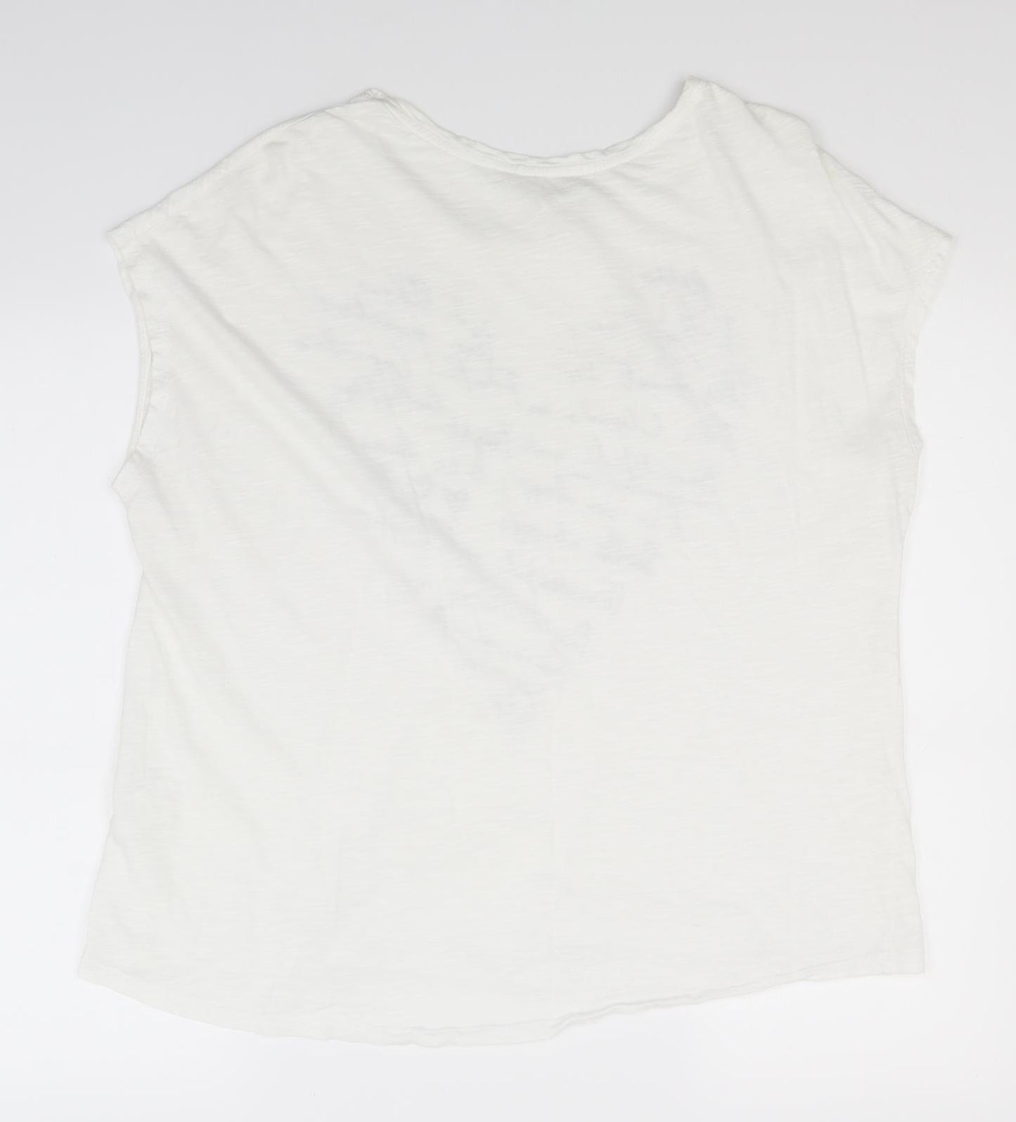 NEXT Womens White   Basic T-Shirt Size 20  - LOVE HEART