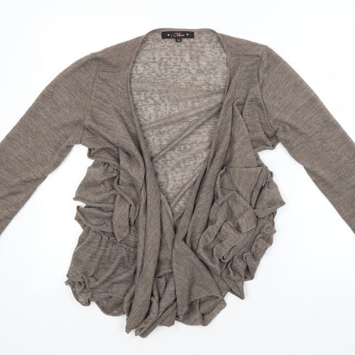 Miso Womens Brown   Cardigan Jumper Size 16
