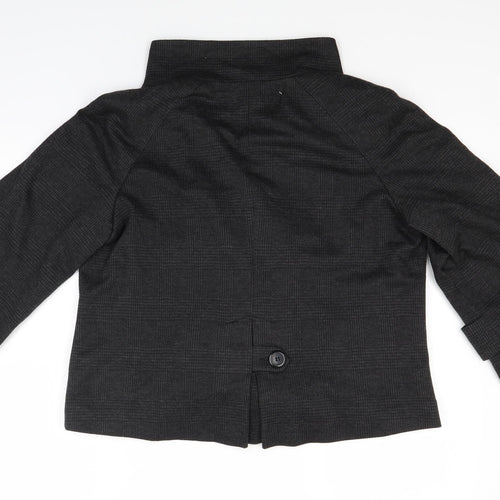 F&F Womens Black Plaid  Jacket  Size 14