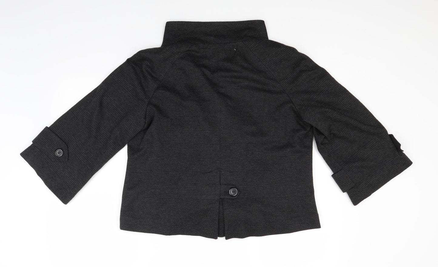 F&F Womens Black Plaid  Jacket  Size 14