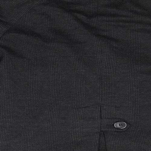 F&F Womens Black Plaid  Jacket  Size 14