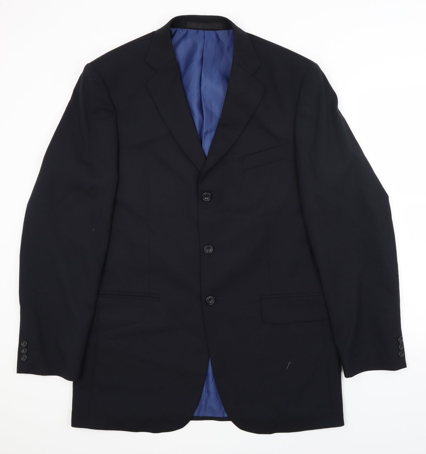 Impressions Mens Black   Jacket Suit Jacket Size 40