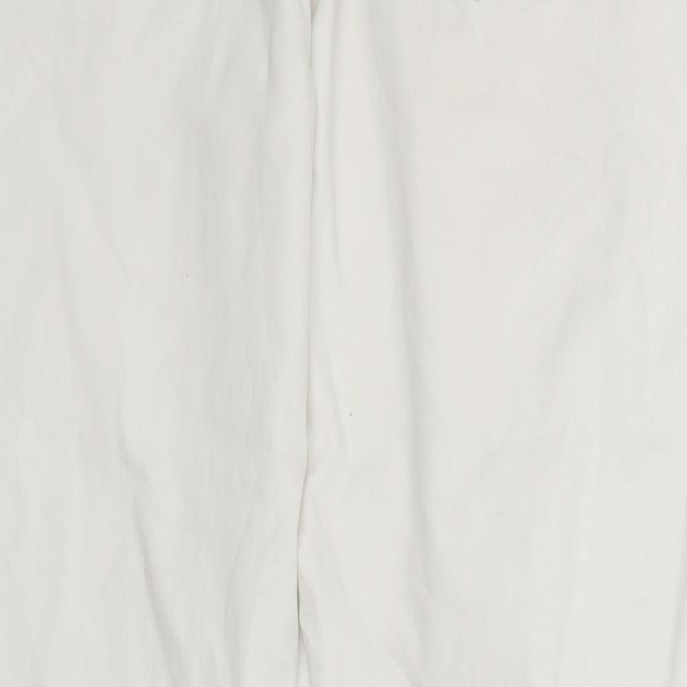 Yessica Womens White  Denim Straight Jeans Size 8 L26.5 in