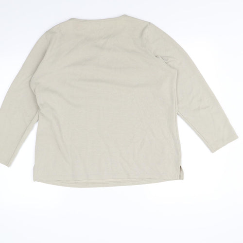 BM Womens Beige   Pullover Jumper Size M