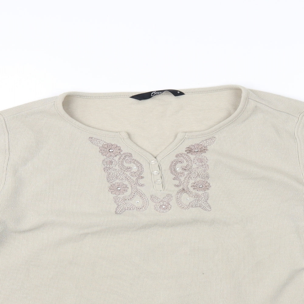 BM Womens Beige   Pullover Jumper Size M