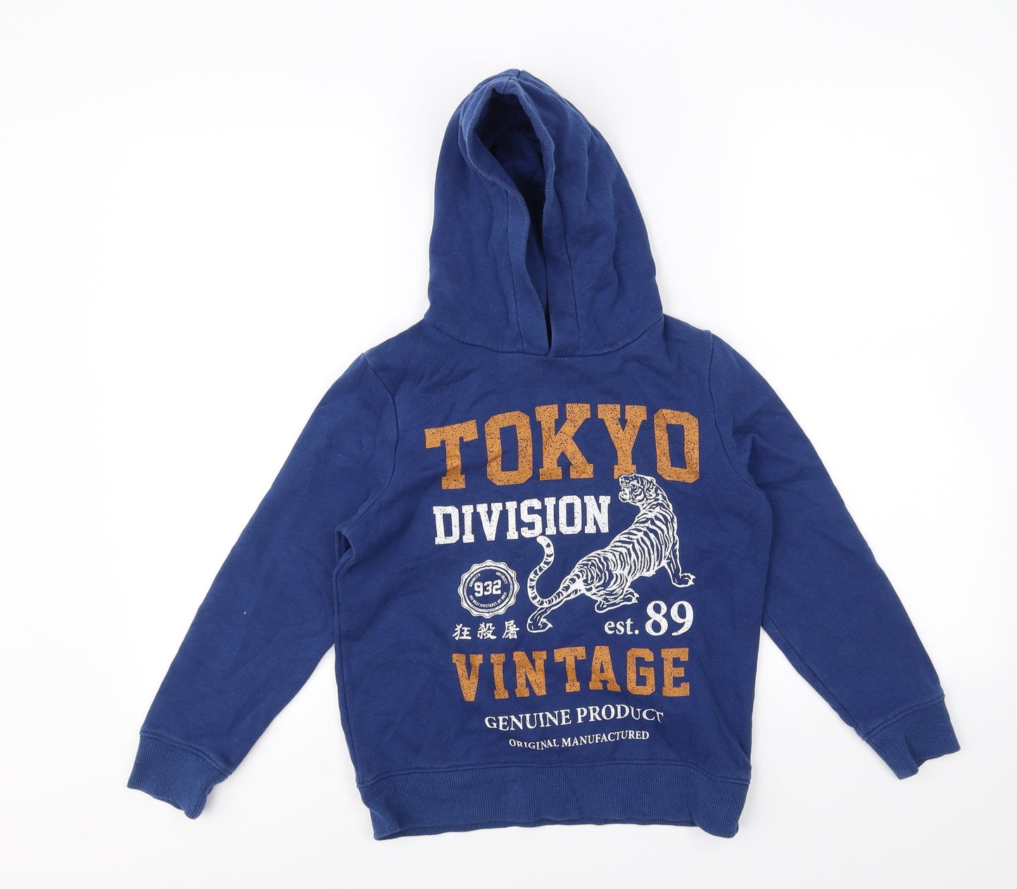 Preworn Boys Blue   Pullover Hoodie Size 9 Years