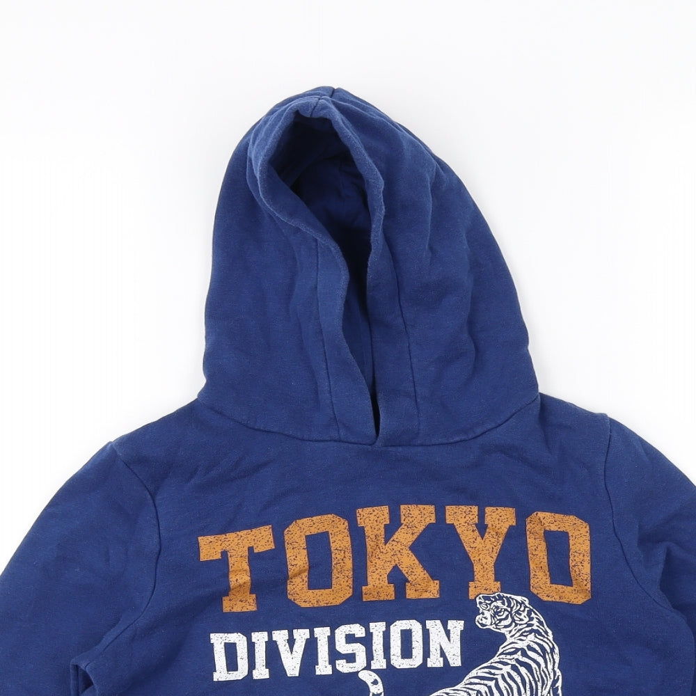 Preworn Boys Blue   Pullover Hoodie Size 9 Years