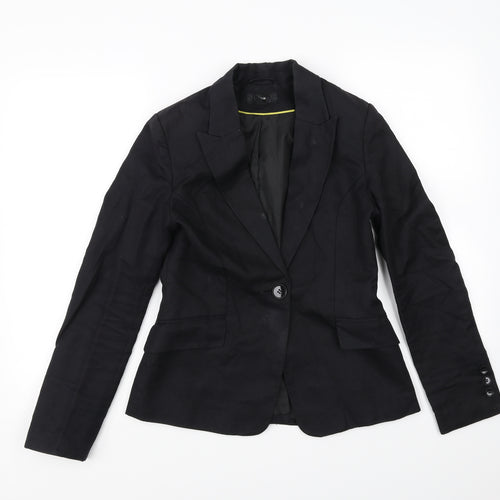 Preworn Womens Black   Jacket Blazer Size 6