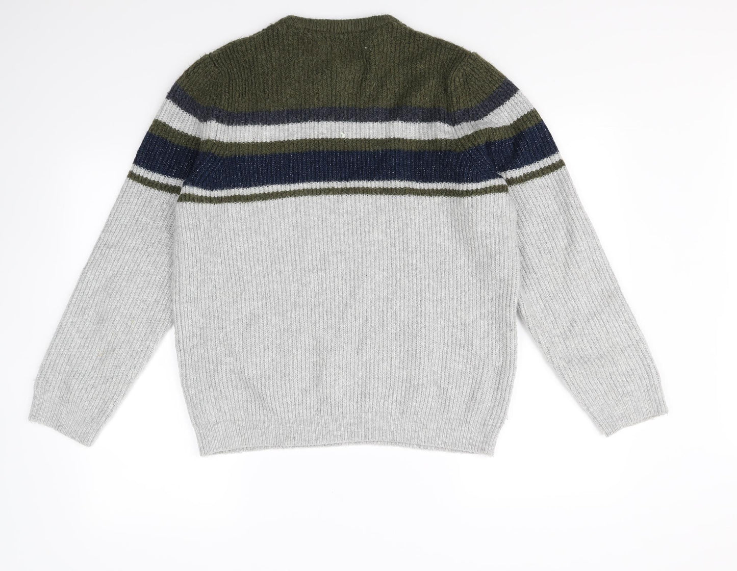 m&S Mens Grey   Pullover Jumper Size L