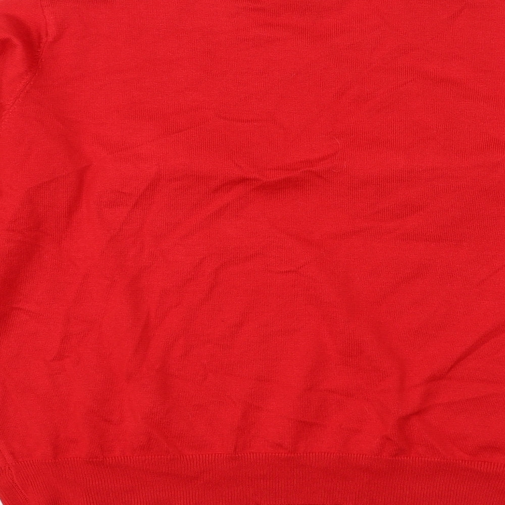 New Look Womens Red   Pullover Jumper Size 16  - Christmas jumper