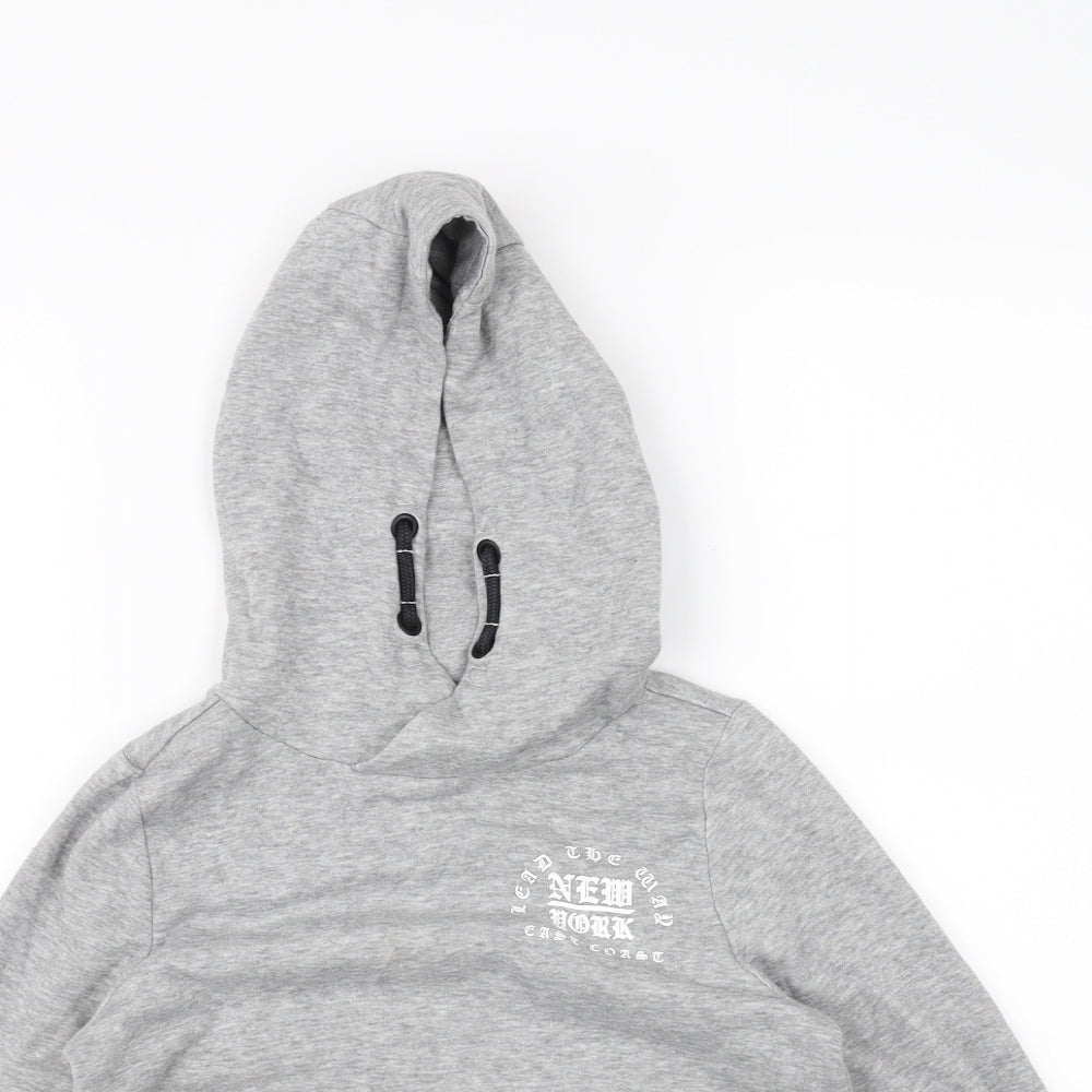 F&F Boys Grey   Pullover Hoodie Size 8 Years