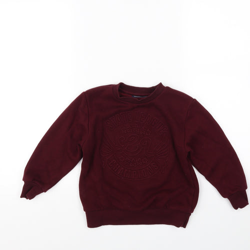 NEXT Boys Purple   Pullover Jumper Size 5 Years
