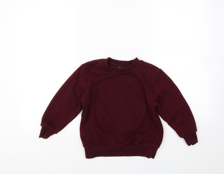 NEXT Boys Purple   Pullover Jumper Size 5 Years