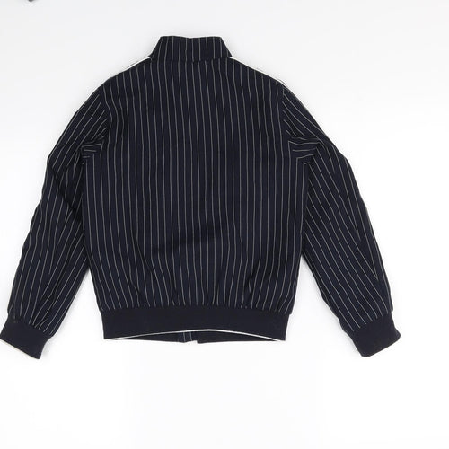 River Island Boys Blue Striped  Jacket  Size 7 Years