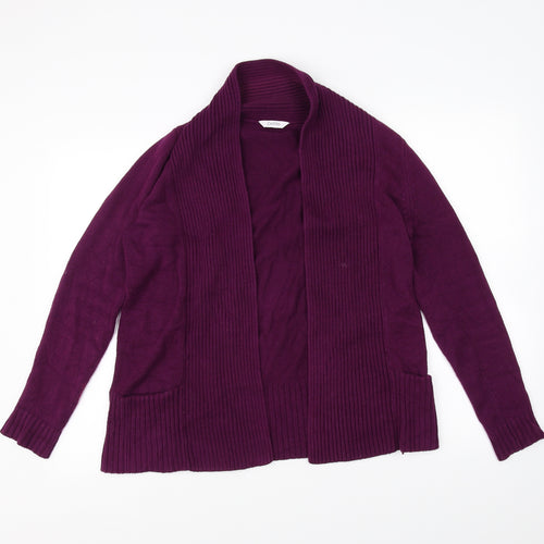 BHS Womens Purple   Cardigan Jumper Size 8