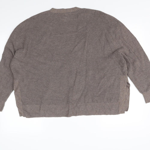H&M Womens Brown   Cardigan Jumper Size M
