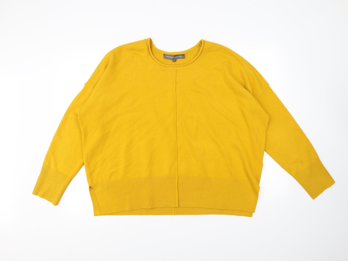 French Connection Womens Yellow   Pullover Jumper Size XL