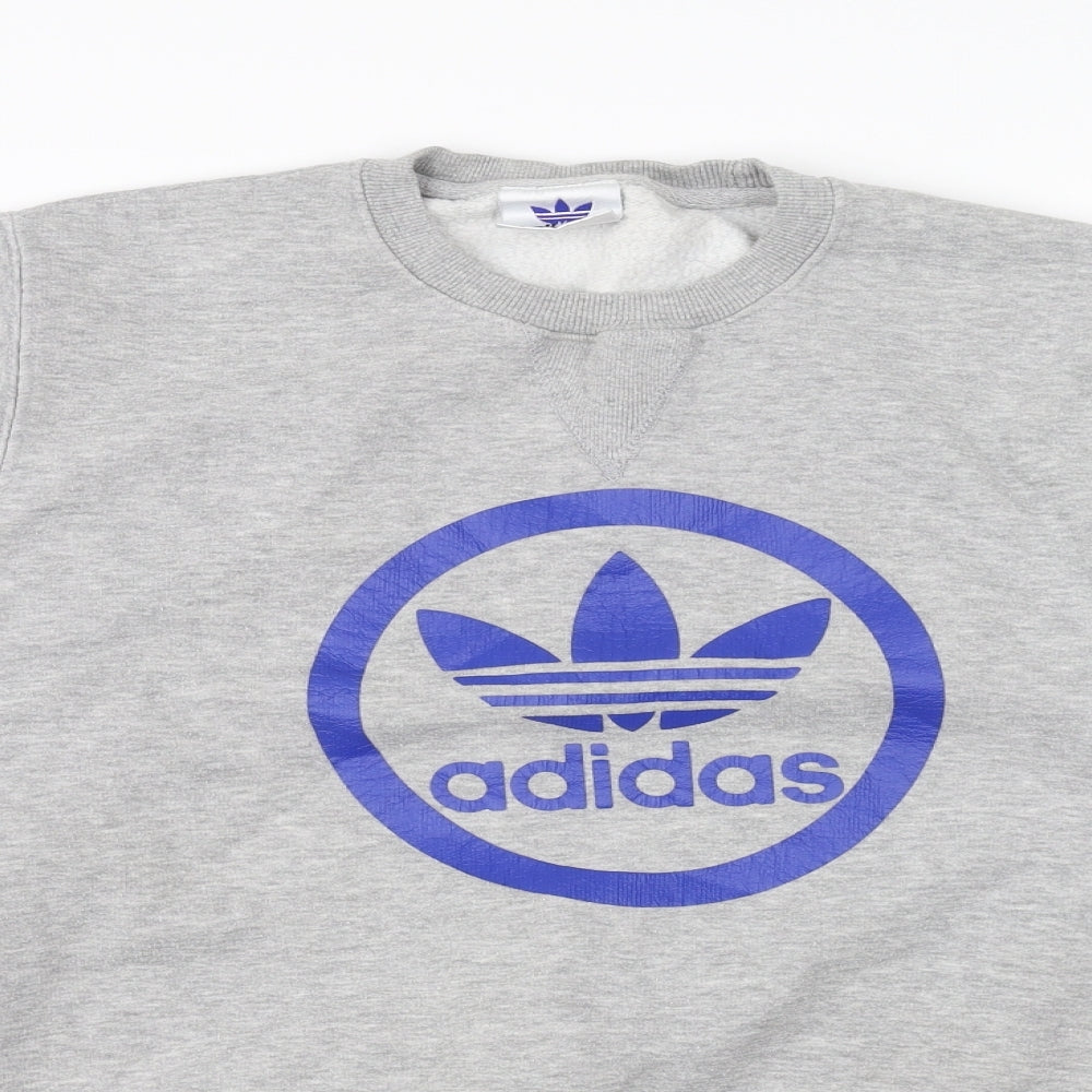 adidas Mens Grey   Pullover Jumper Size M