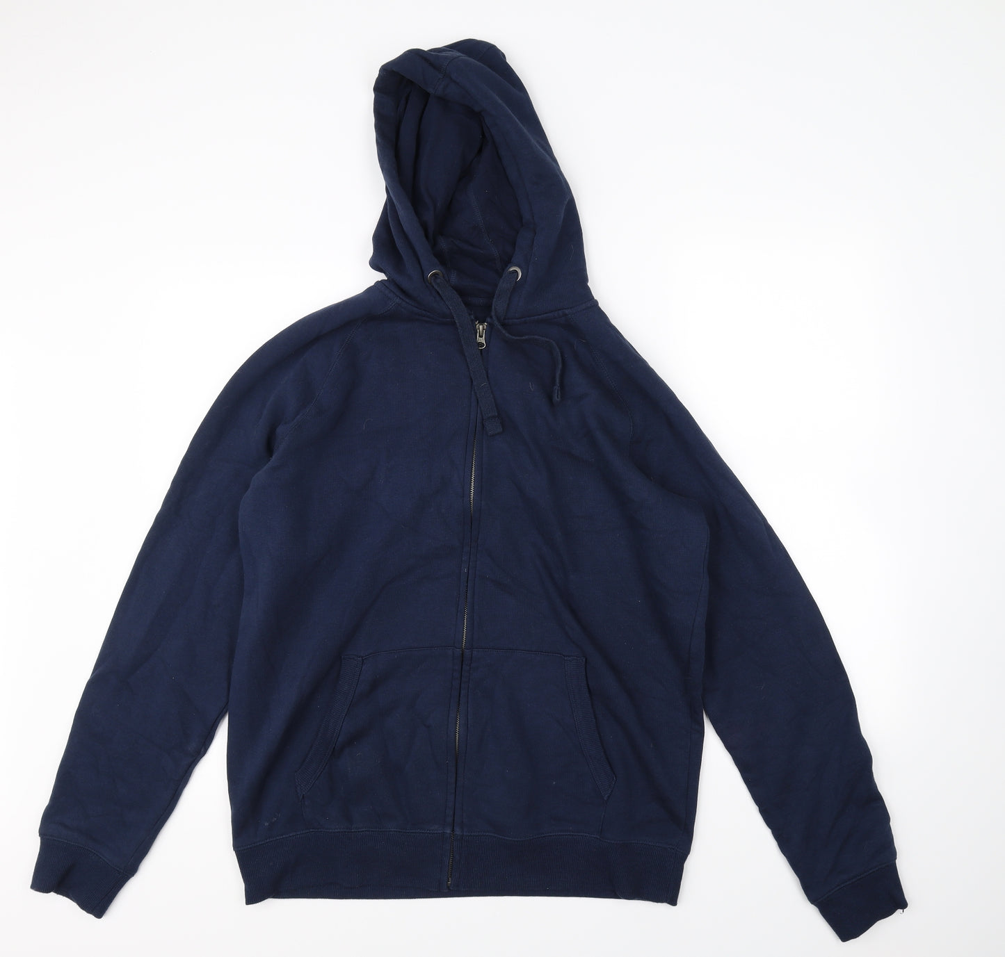 TU Mens Blue   Full Zip Hoodie Size M