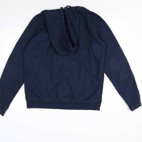 TU Mens Blue   Full Zip Hoodie Size M
