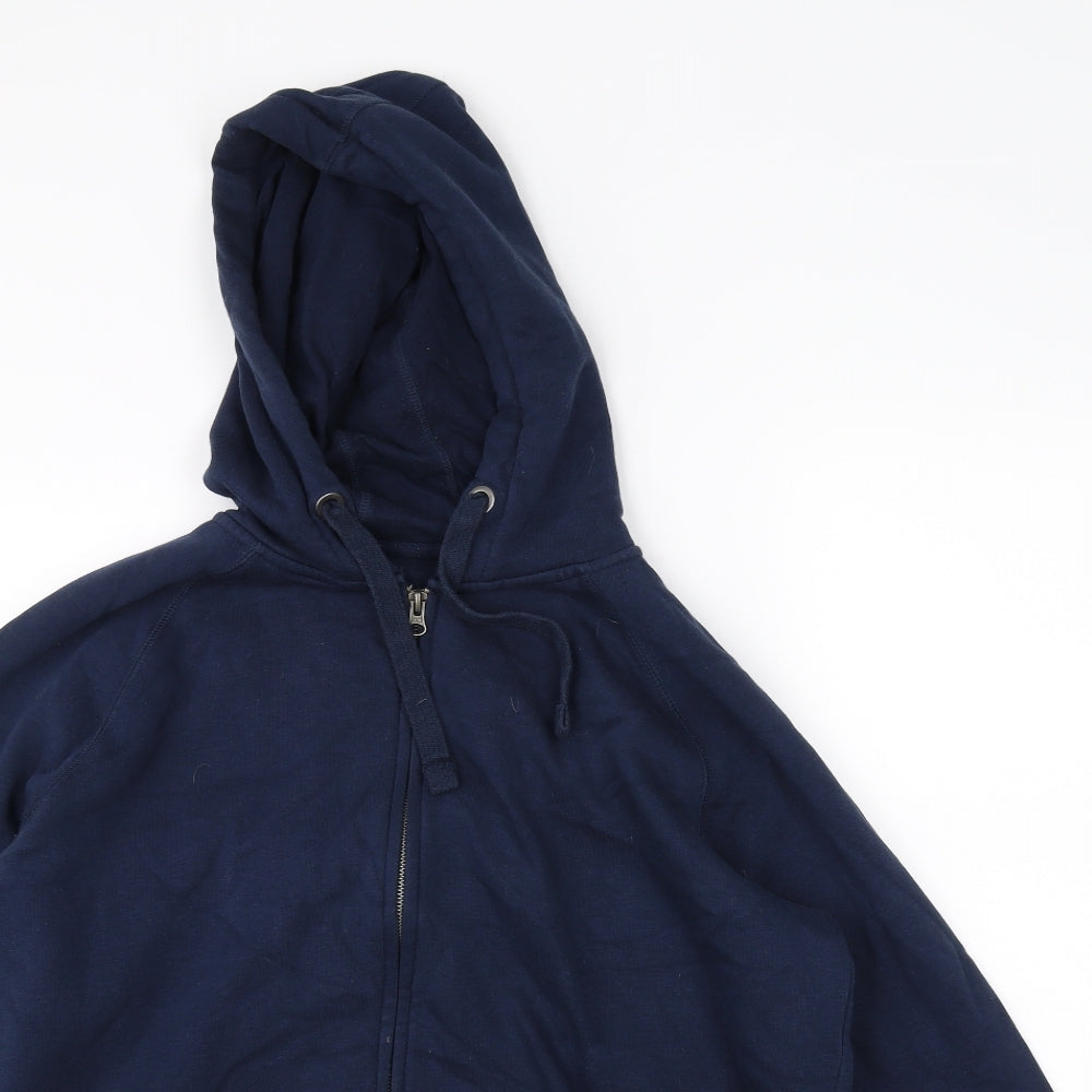 TU Mens Blue   Full Zip Hoodie Size M