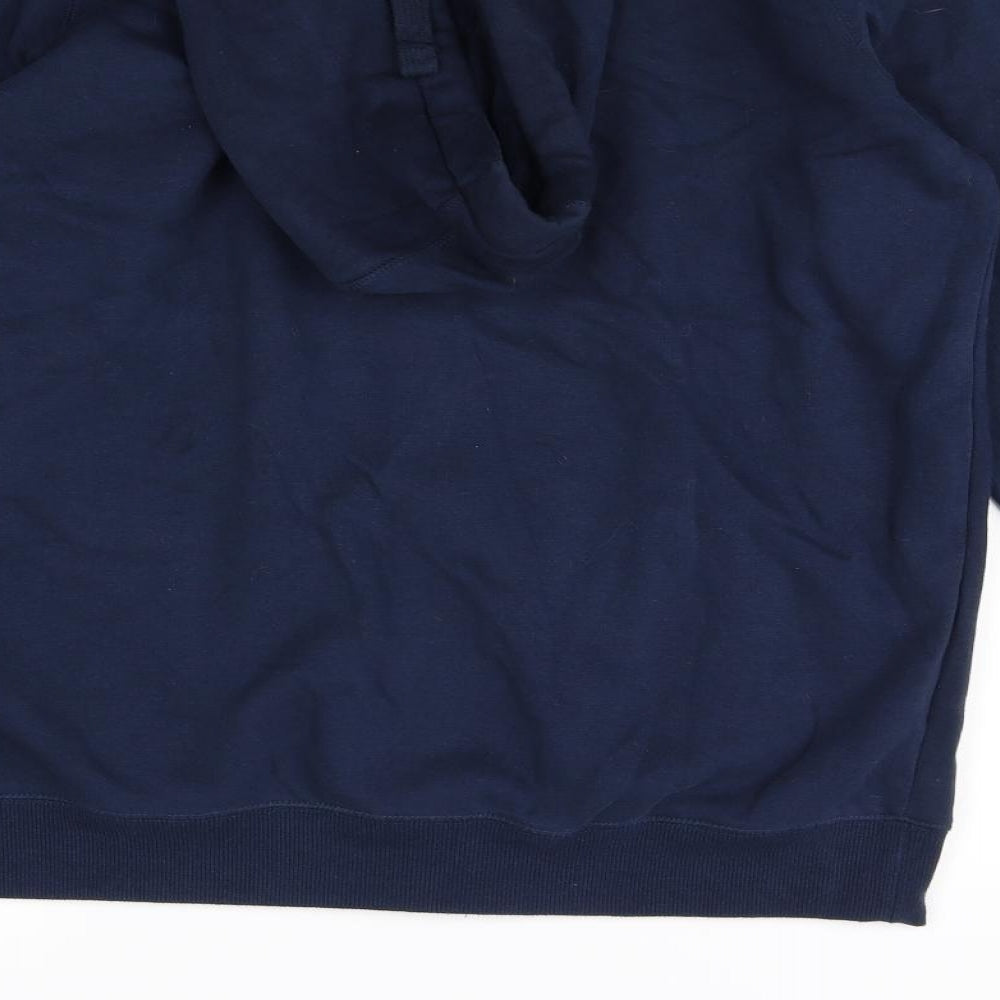TU Mens Blue   Full Zip Hoodie Size M