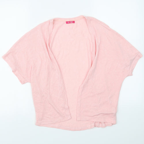 yd Girls Pink   Cardigan Jumper Size 9 Years