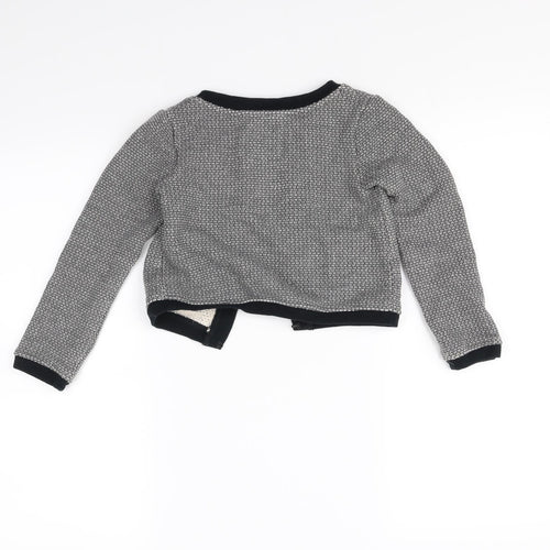 NEXT Girls Grey   Cardigan Jumper Size 6 Years