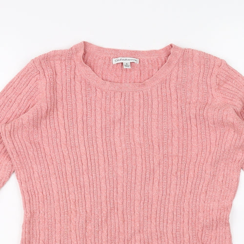 Croft & Barrow Womens Pink   Pullover Jumper Size S