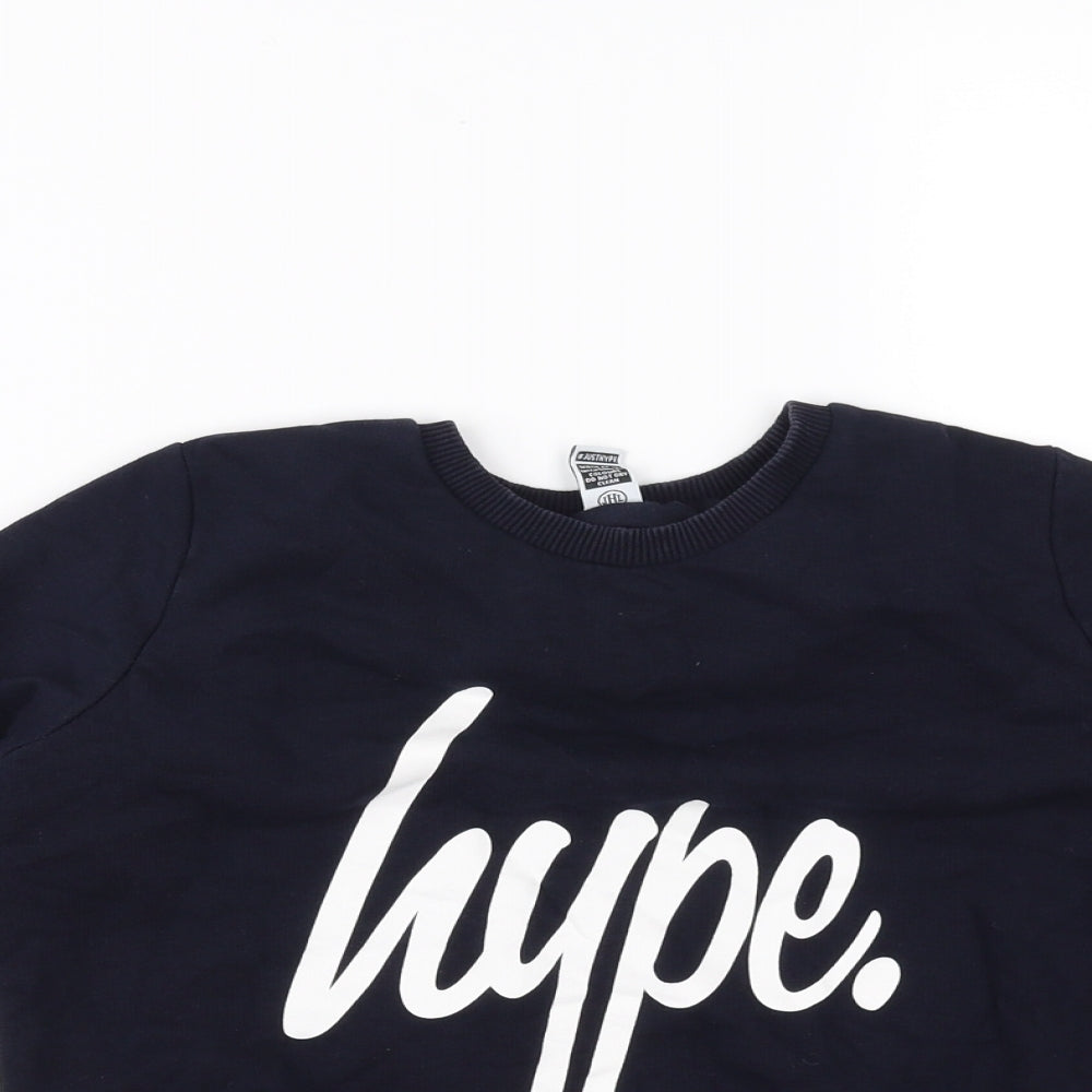 Hype Boys Blue   Pullover Jumper Size 9 Years