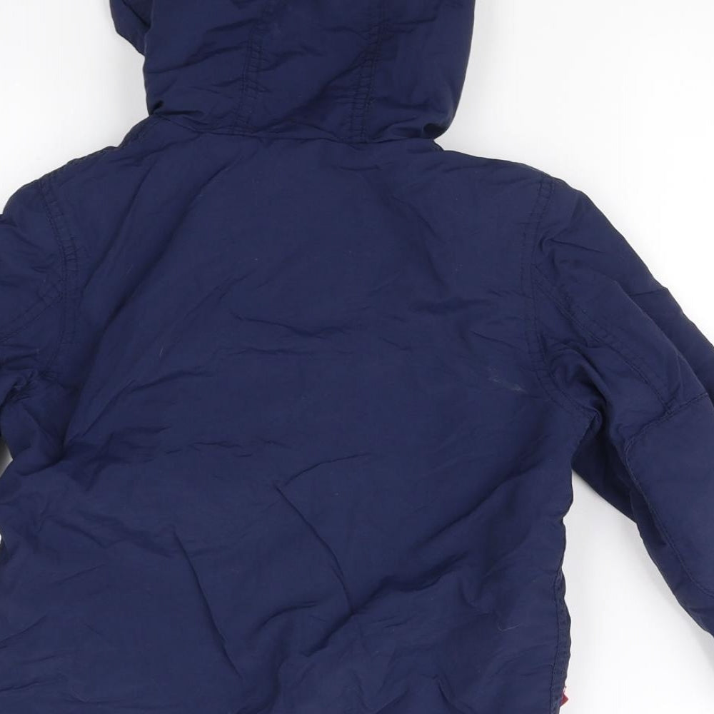 Mini Boden Boys Blue   Rain Coat Coat Size 3-4 Years