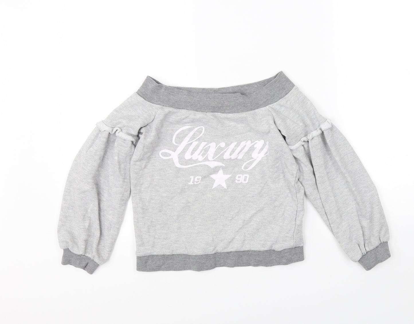 River Island Girls Grey   Pullover Jumper Size 7 Years