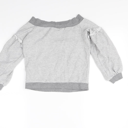 River Island Girls Grey   Pullover Jumper Size 7 Years