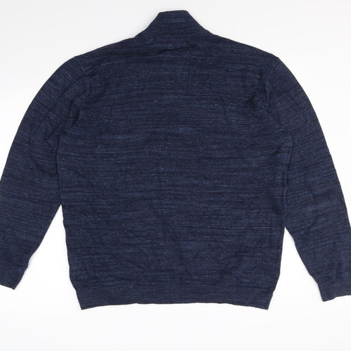 NEXT Mens Blue   Henley Jumper Size XL