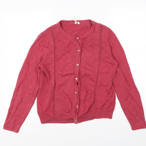 White Stuff Womens Pink   Cardigan Jumper Size 12