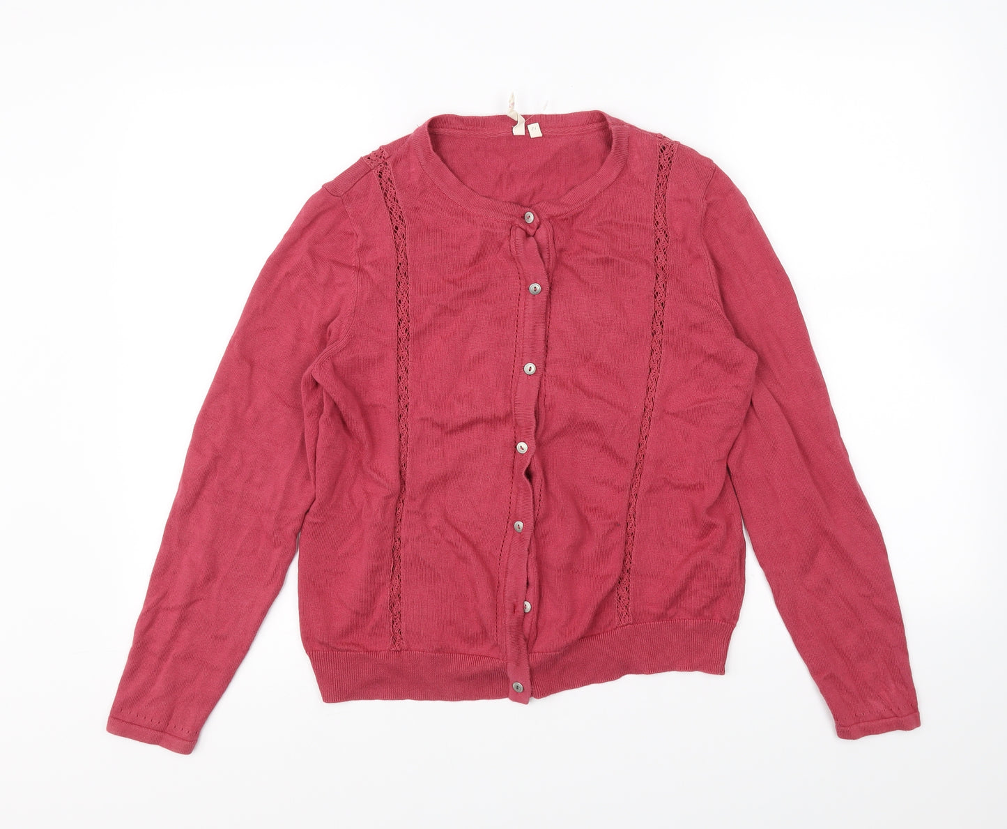 White Stuff Womens Pink   Cardigan Jumper Size 12