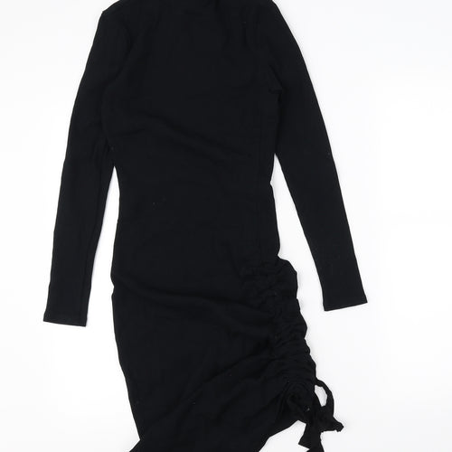 Very Womens Black  Rayon Jumper Dress  Size 10